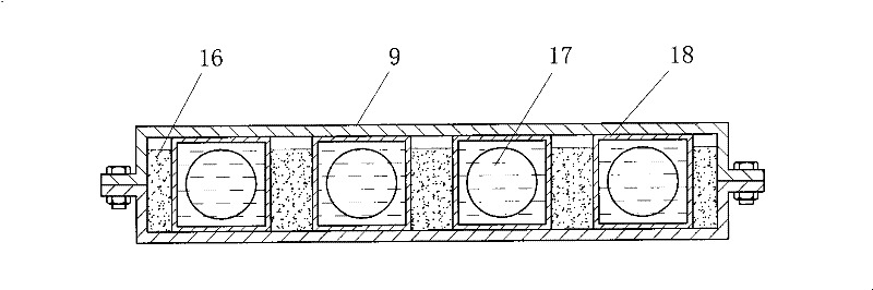 Phase-change energy accumulation and temperature control device of sealing equipment