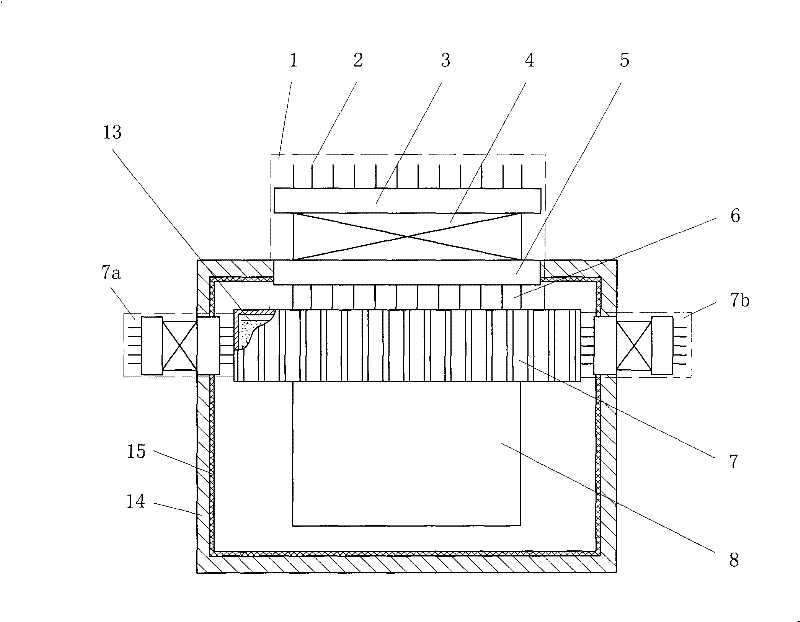 Phase-change energy accumulation and temperature control device of sealing equipment