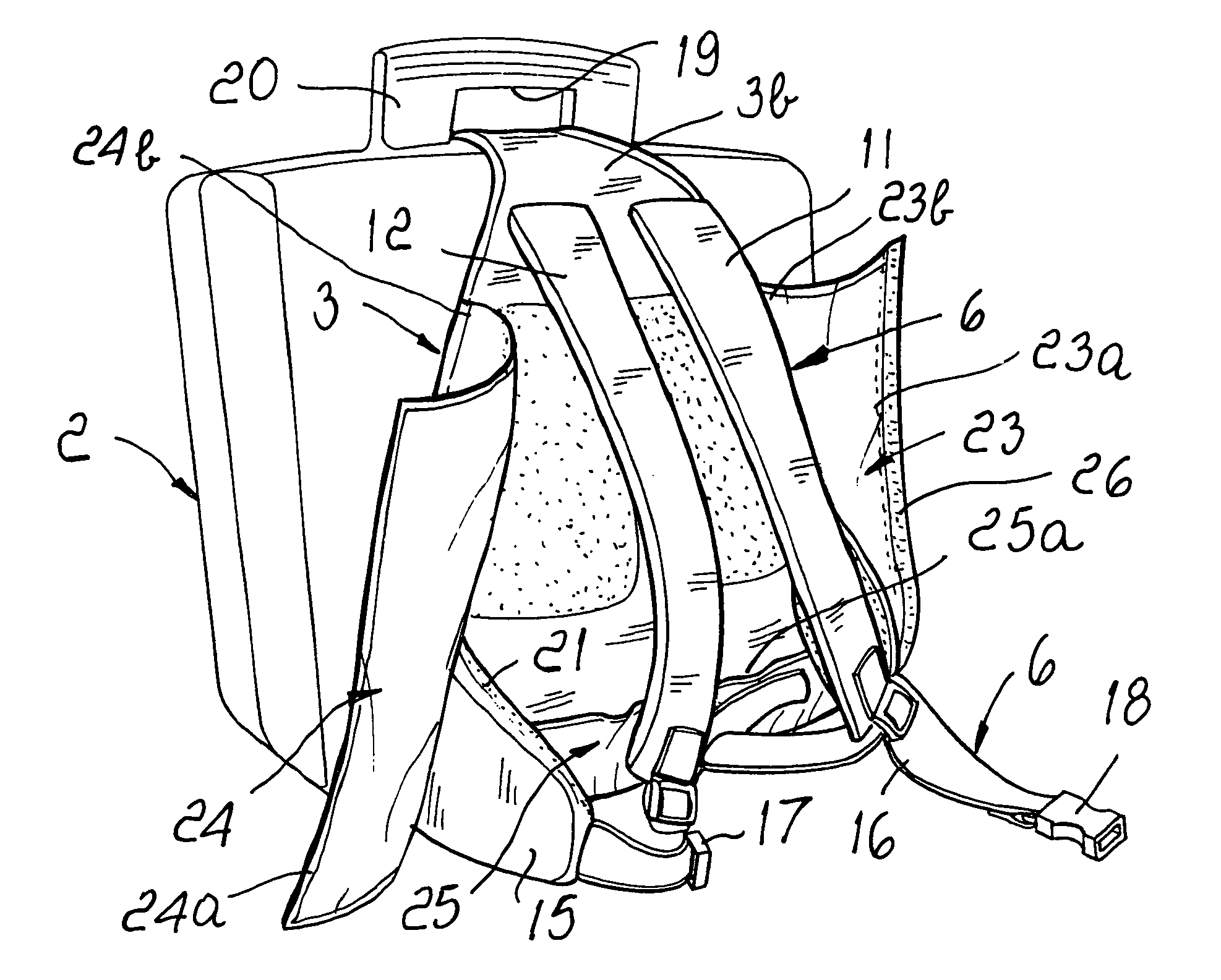 Support for easier carrying of suitcases, trunks and the like