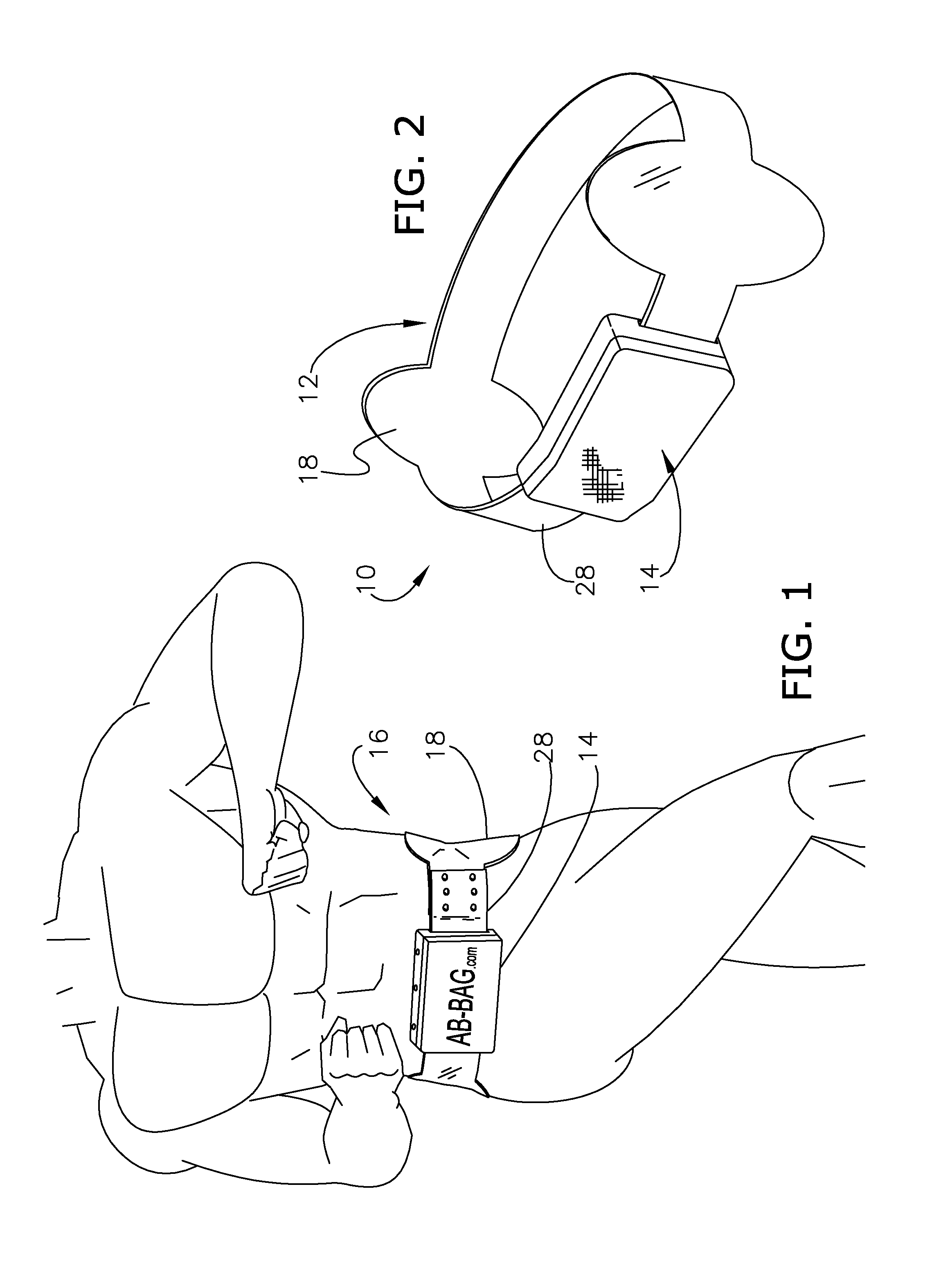 Compressive device and carrying compartment for use during exercise