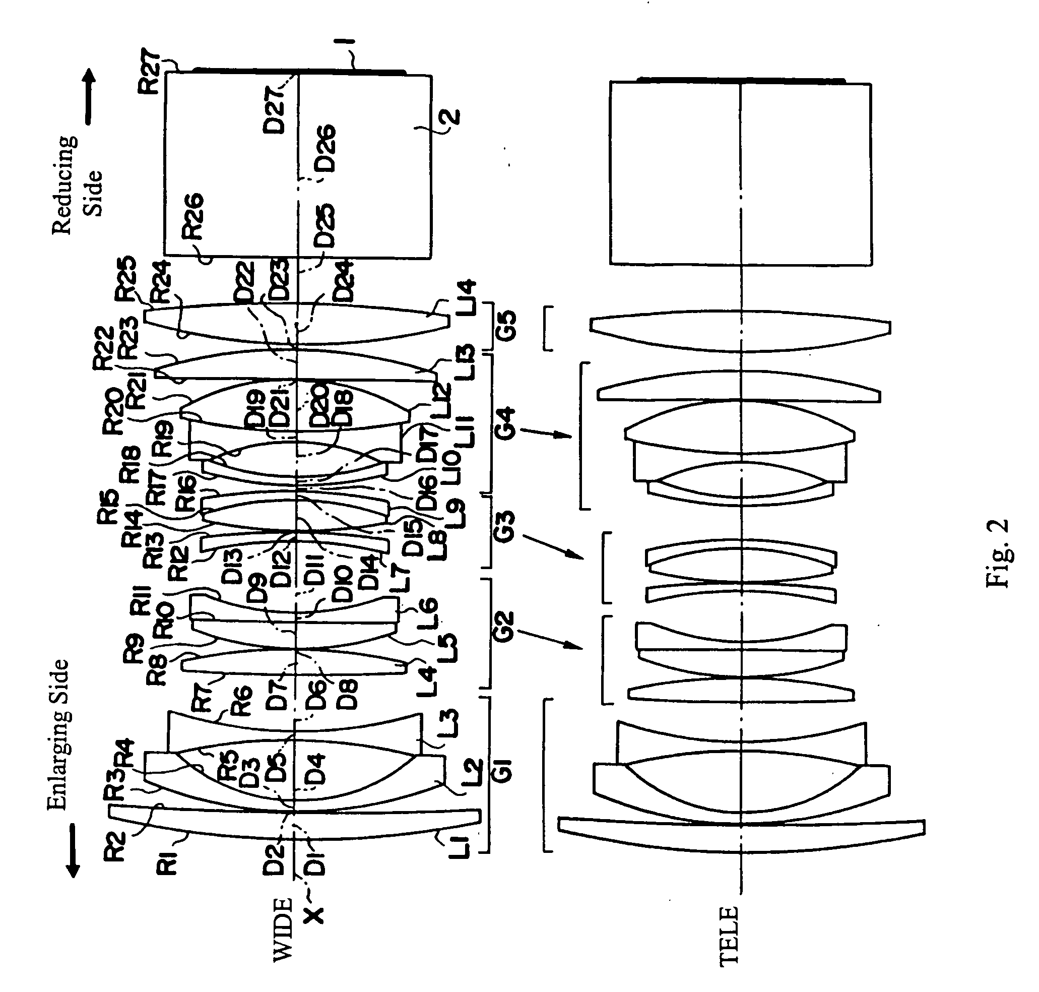 Zoom lens and projection display device using the zoom lens
