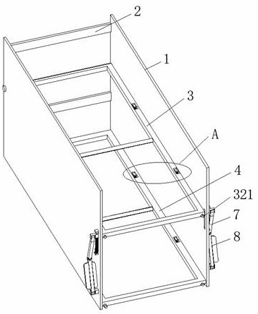 Soil cultivation frame convenient to screen and combine