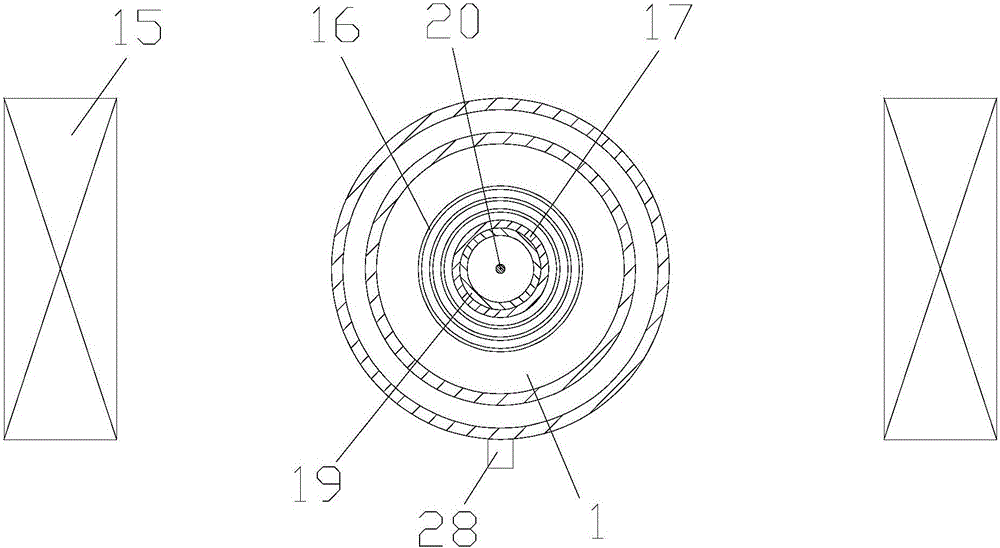 Solidification orientation device under magnetic field