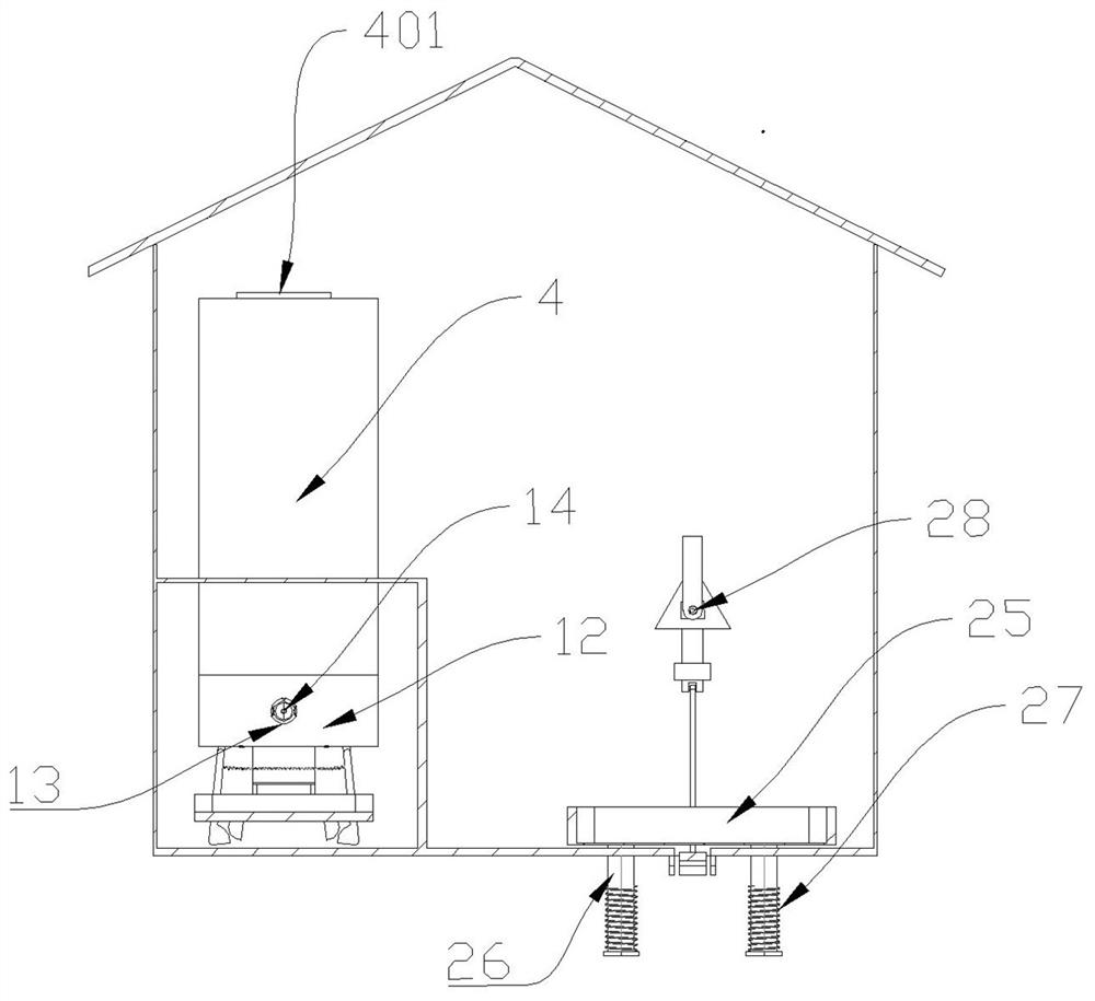 Feeding ornamental pet house capable of monitoring pet state