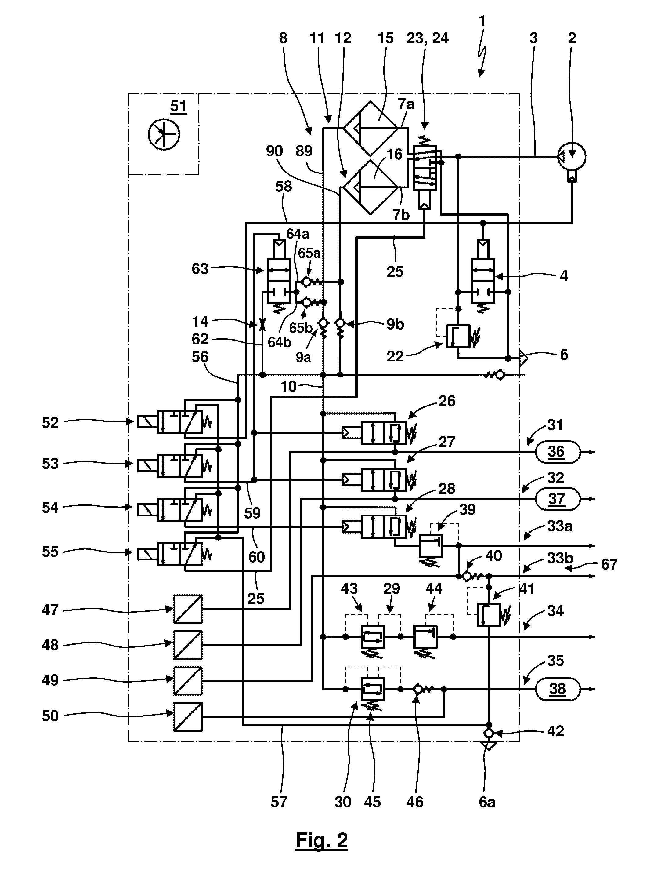 Air Processing Device with Two Air Dryer Cartridges