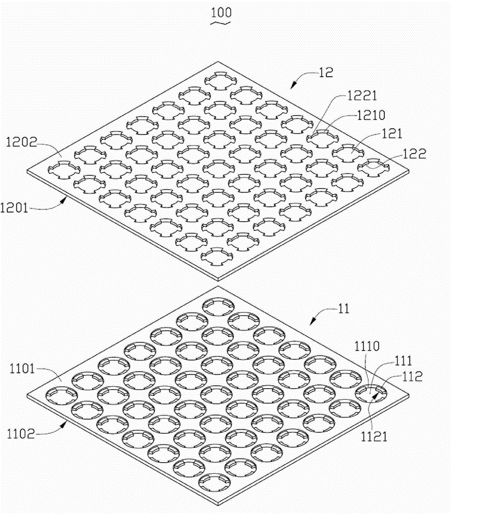 Film plating tool for eyeglasses