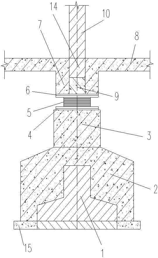Underpinning and reinforcing structure for seismic isolation bearing of existing brick-concrete structure and construction method for underpinning and reinforcing structure