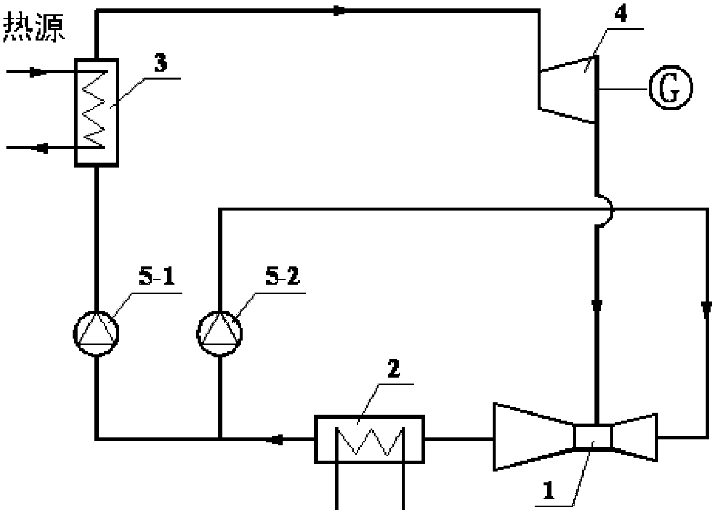 Organic Rankine cycle power generation system with liquid ejection device