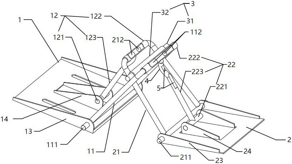 Foldable foot supporting device