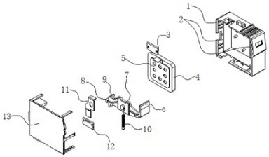 Surge protector tripping structure and surge protector