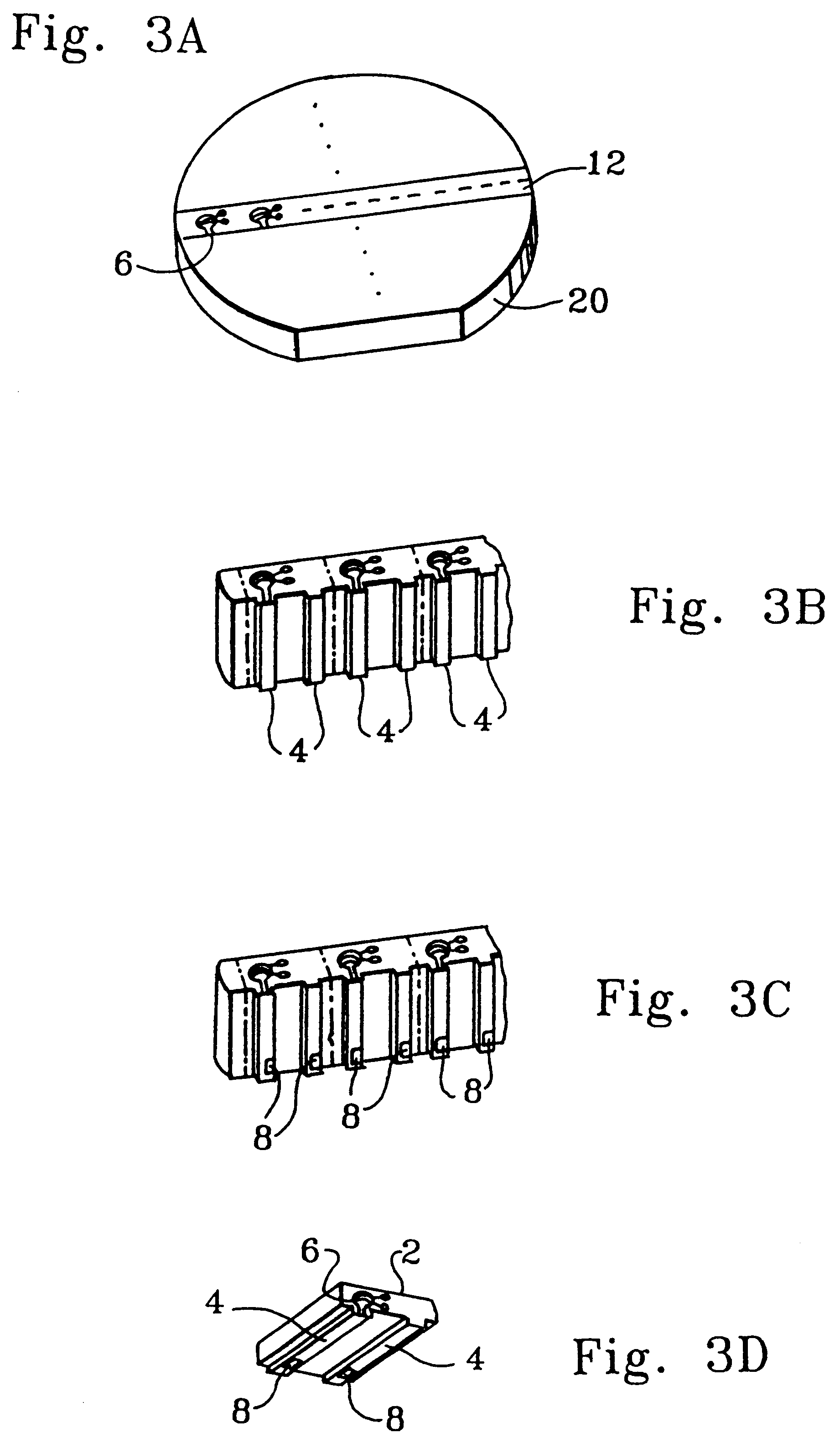 Magnetic disk drive with a floating head slider having projections arranged to float at a greater distance from magnetic disk than slider trailing end