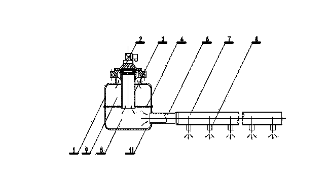 Pulse-jet dust removing device for bag-type dust collector