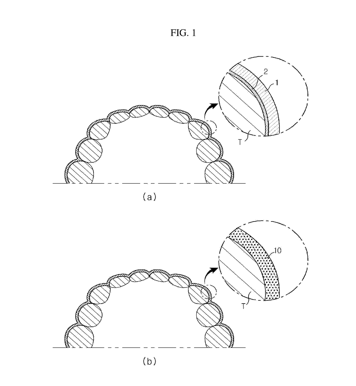 Preparation for attaching to teeth or surrounding part of teeth