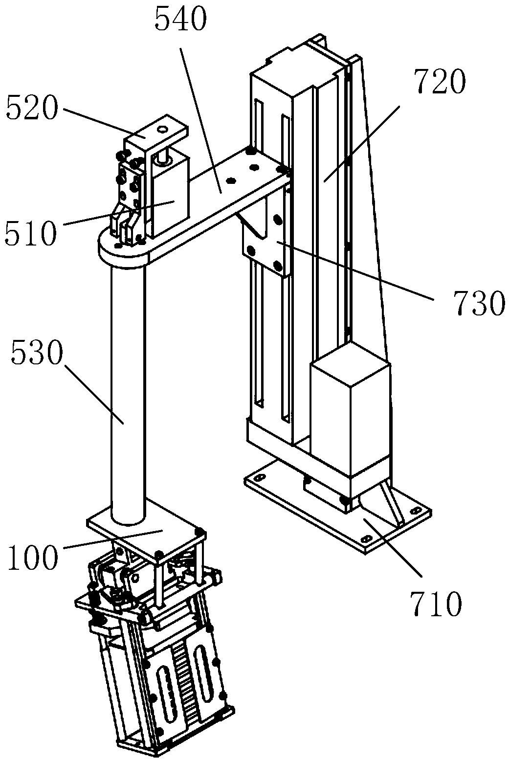 Chip box taking and placing mechanism and shaking device of semiconductor wet process soaking tank
