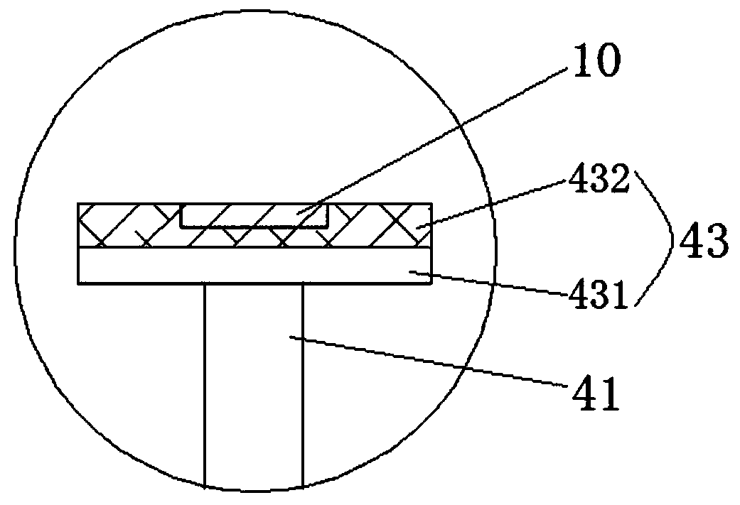 Elevator maintenance bottom pit supporting device
