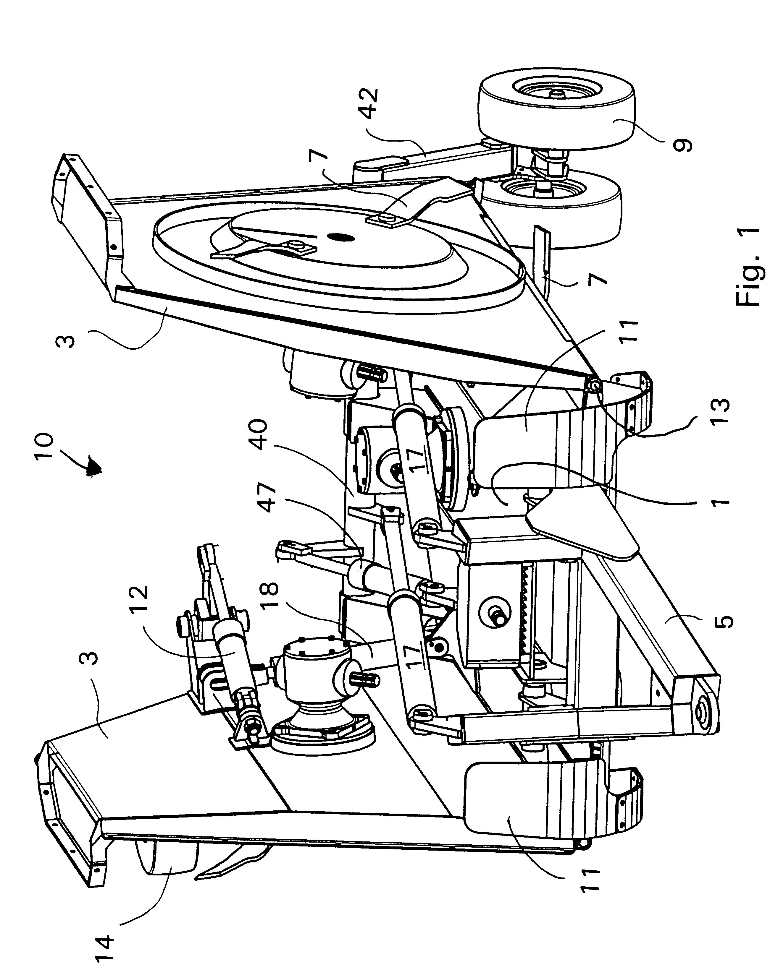Double deck rotary mower body