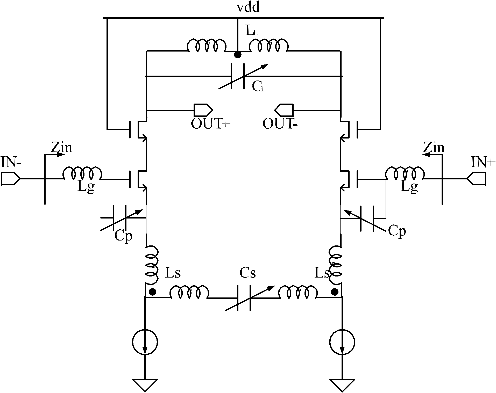 Low-noise amplifier and a front-end system with same