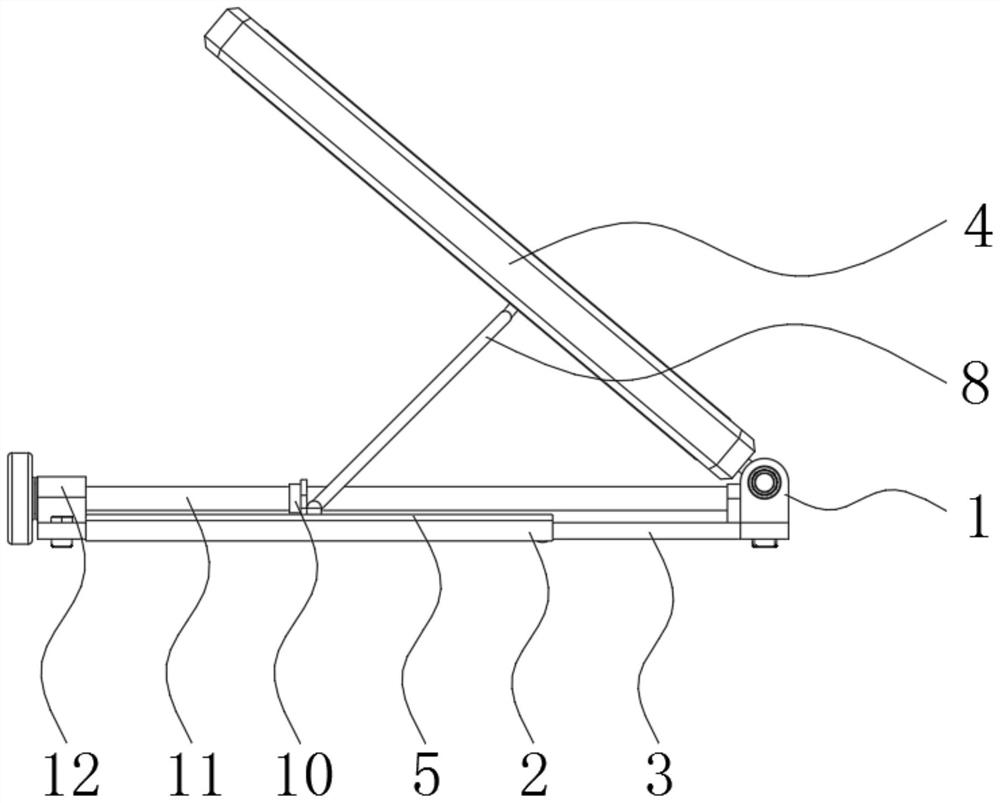 Assembly structure for photovoltaic support for roof erection