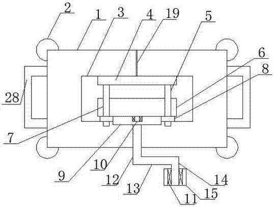 Stable board clamping-fixing device