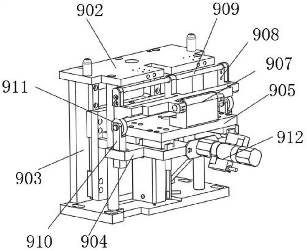 A device for cutting, folding and ironing soft packaging lithium batteries