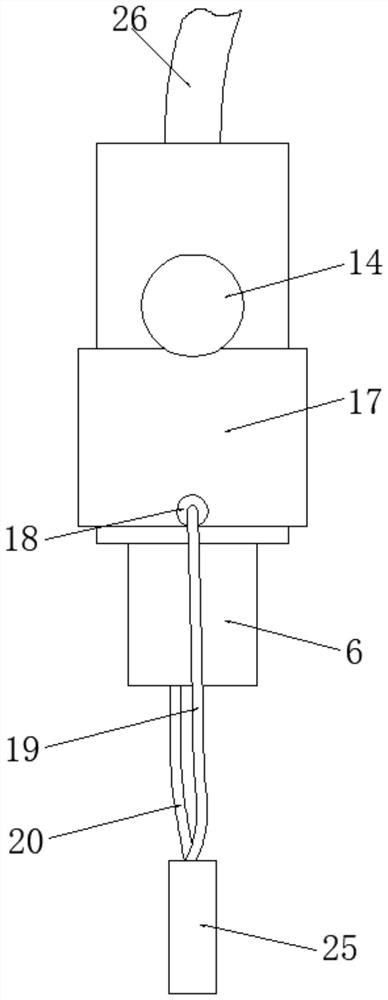 A nasal feeding tube device that can conveniently monitor the temperature of liquid food