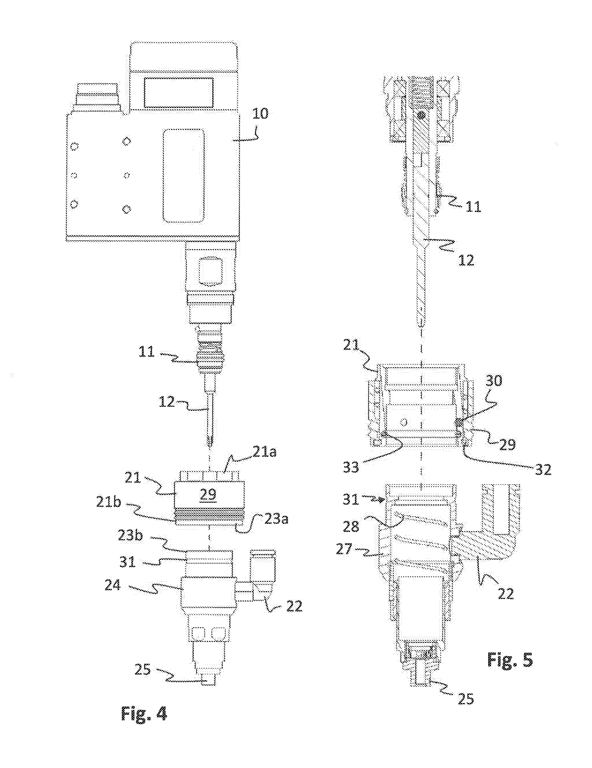 Vacuum adapter for a power tool