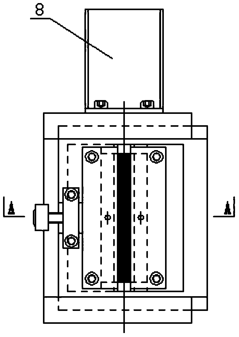 Testing device for burning speed of propellant under tensile state