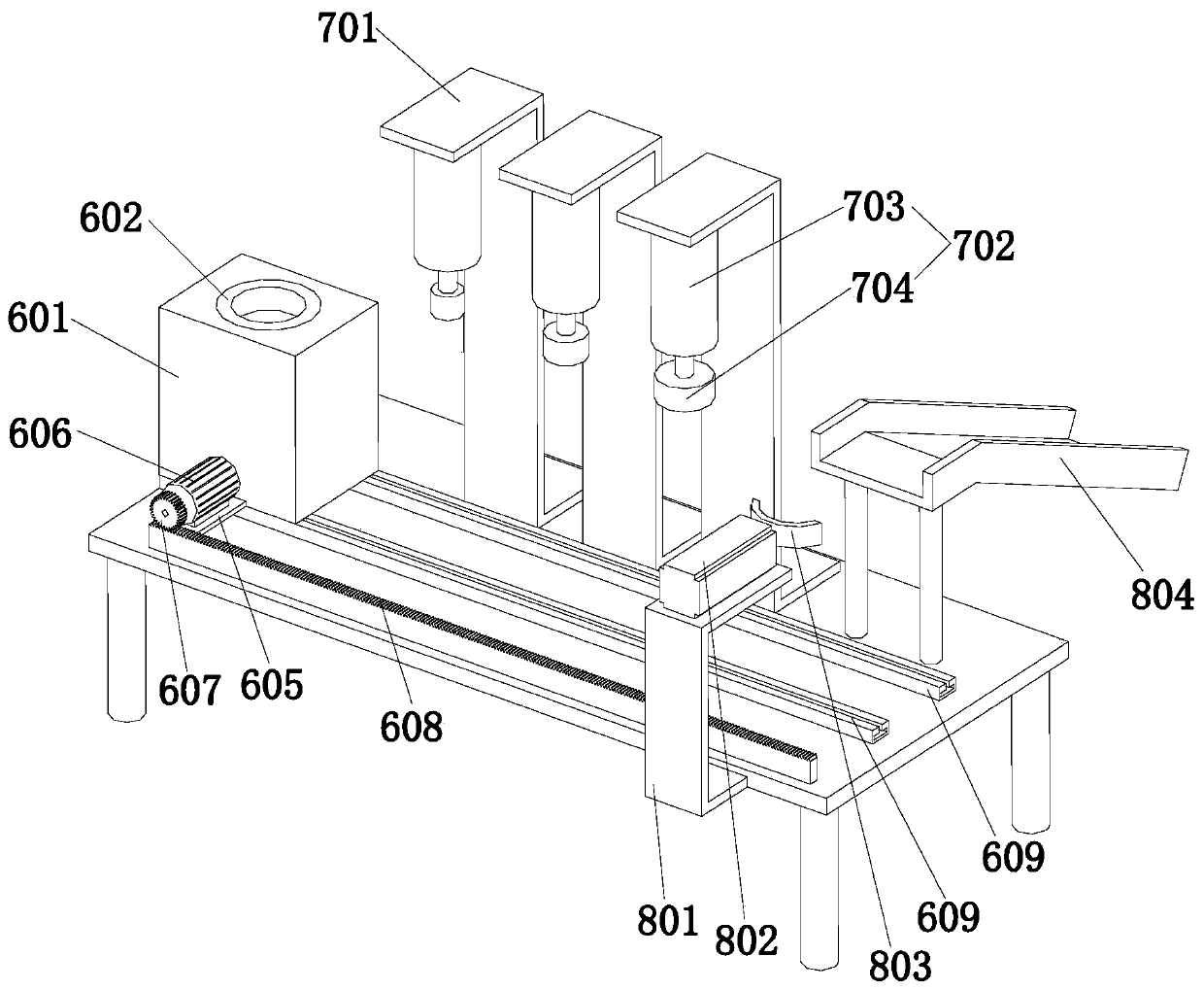 Automated forging device of bearing inner ring sleeves