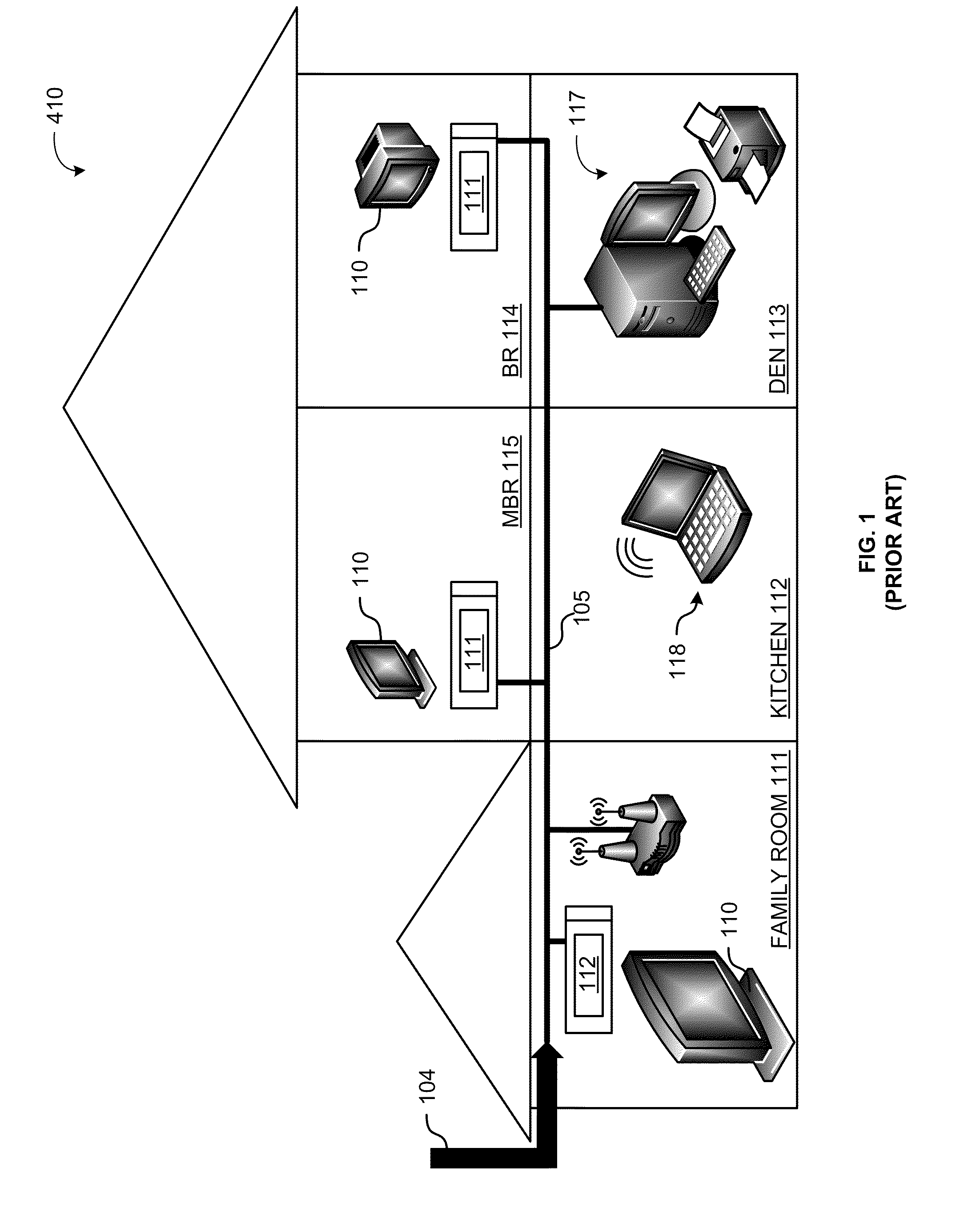 Method and Apparatus for Using Ranging Measurements in a Multimedia Home Network