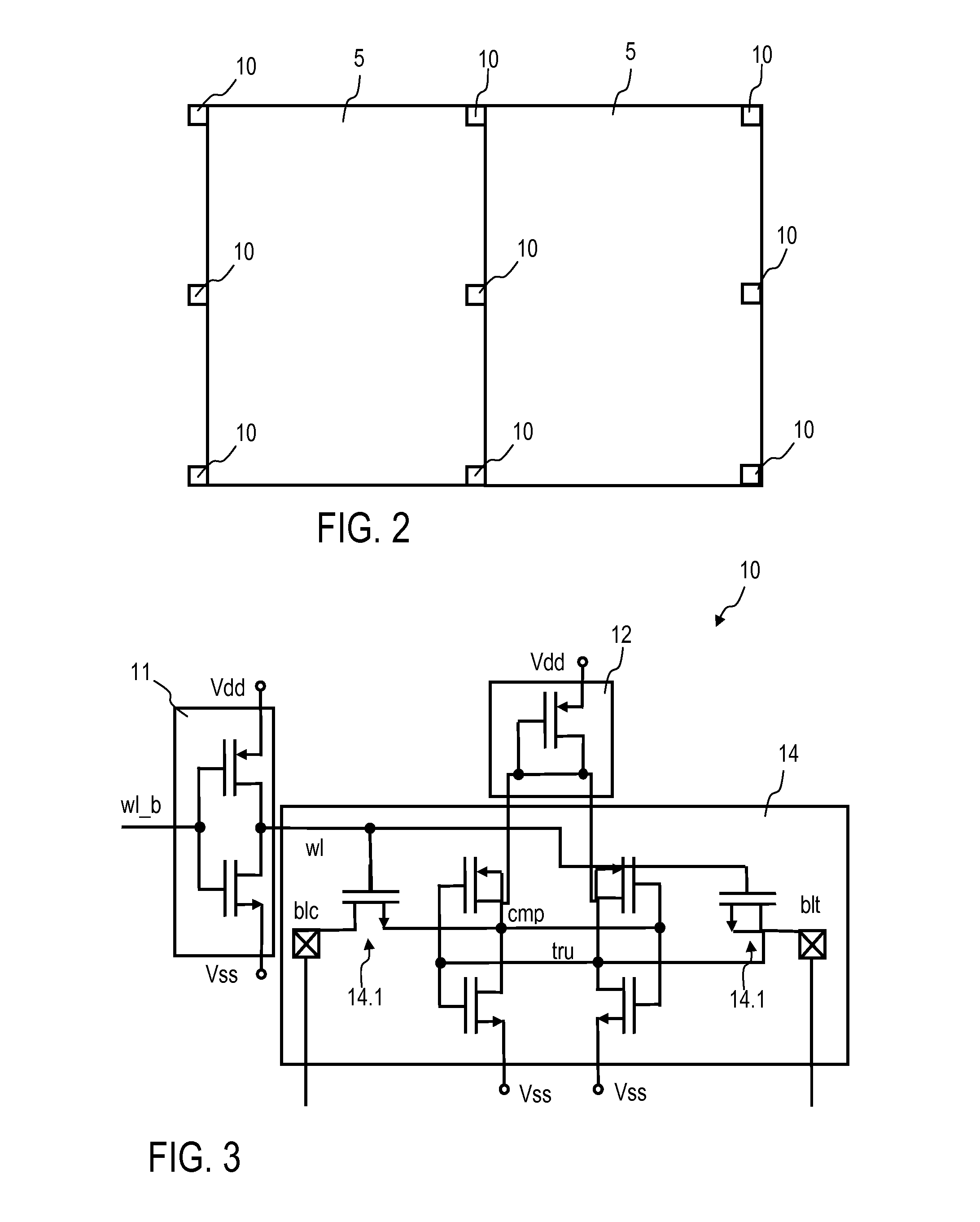 Method, system, computer program product, and data processing device for monitoring memory circuits and corresponding integrated circuit