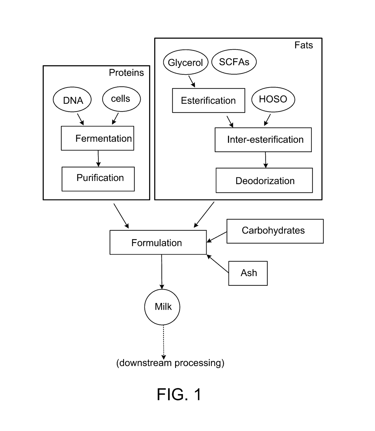 Compositions comprising a casein and methods of producing the same