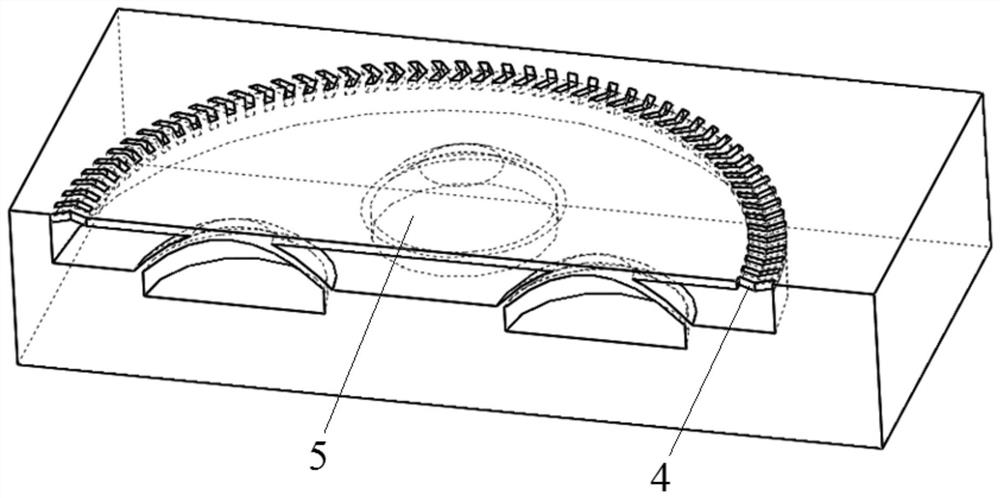A pmut unit driven by an embedded arched film and its preparation method