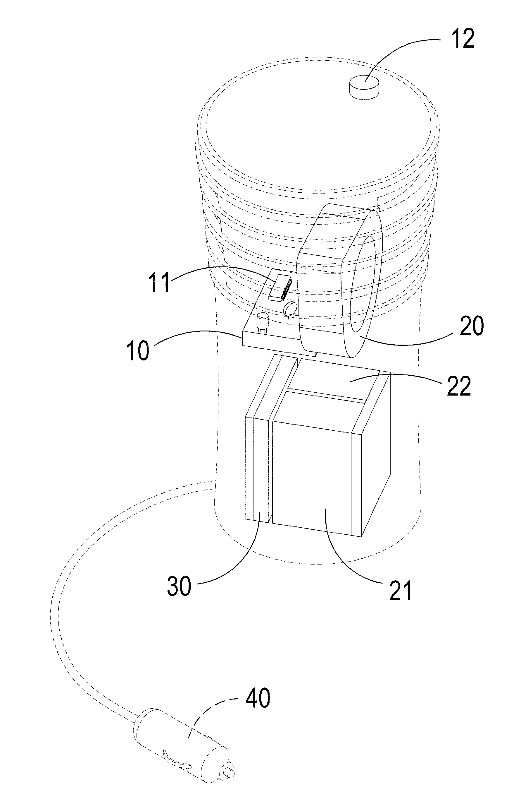 Switching device for air purifier