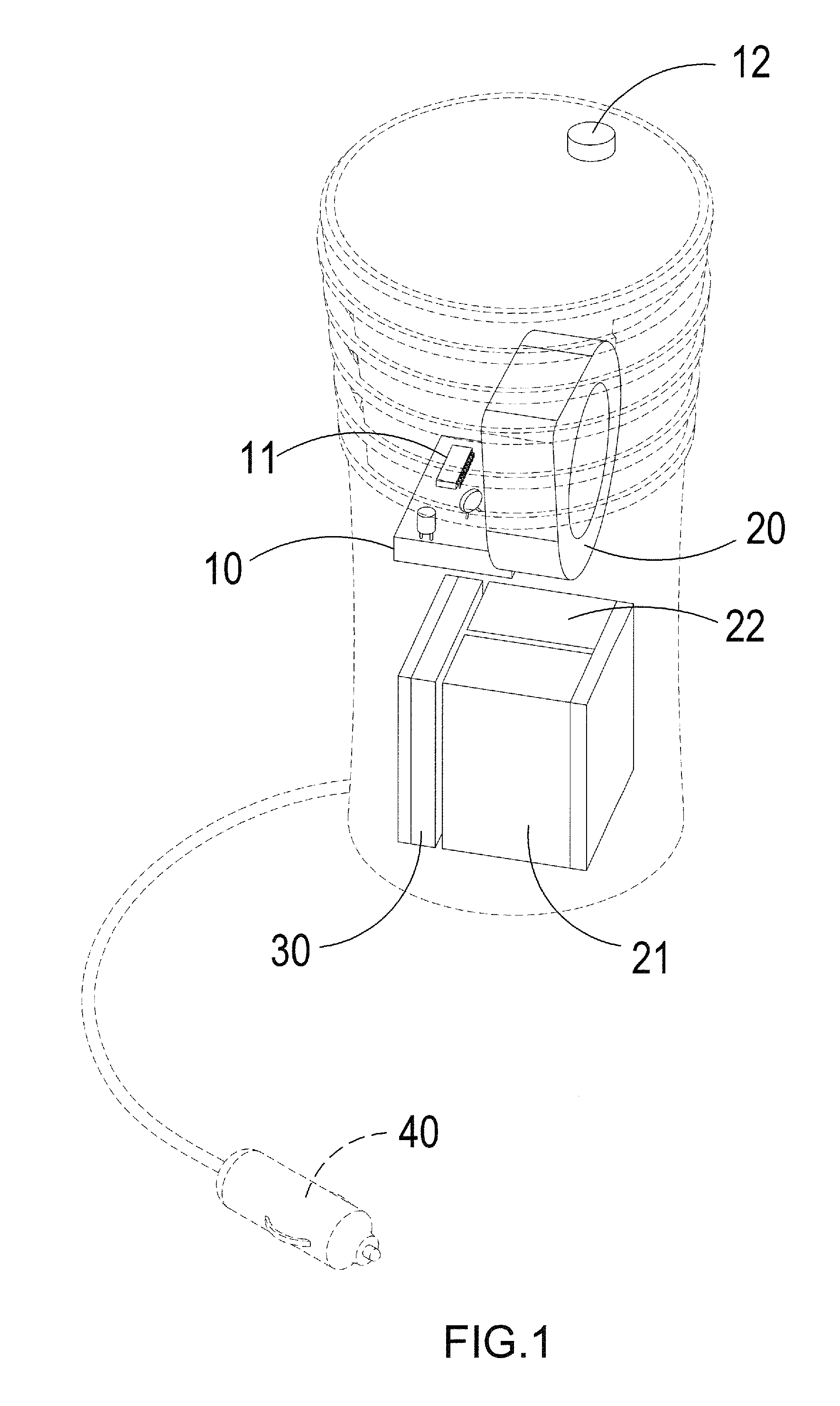 Switching device for air purifier