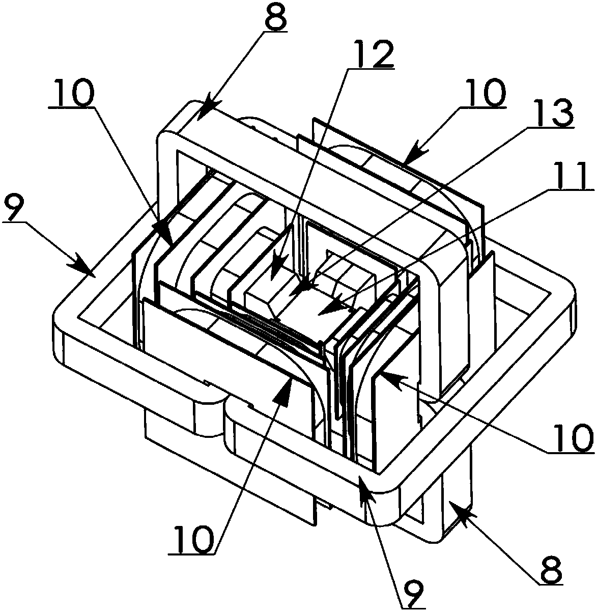 Test system and measurement method for rotary magnetic property of nano-crystalline