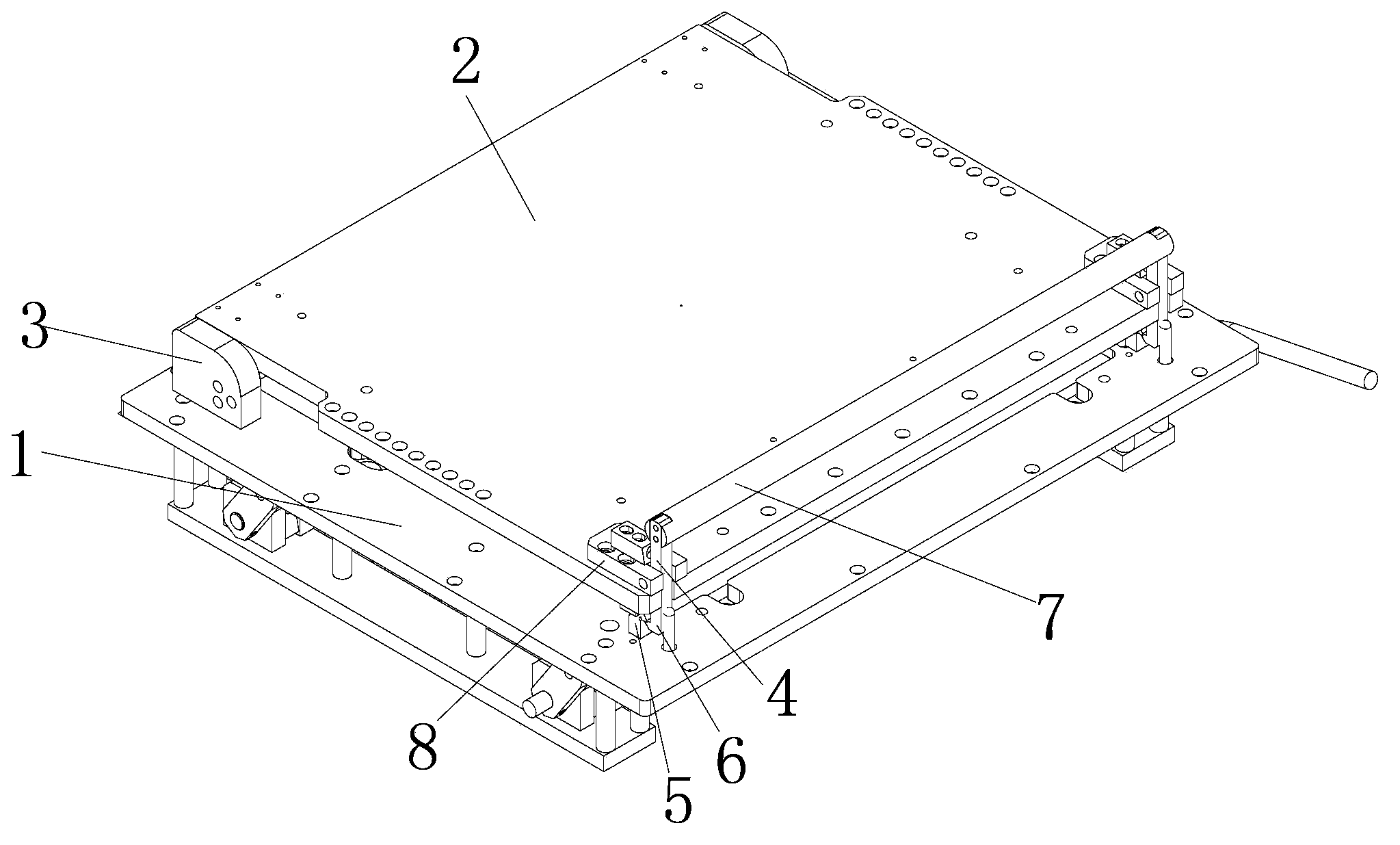 Pressing mechanism of ICT testing fixture