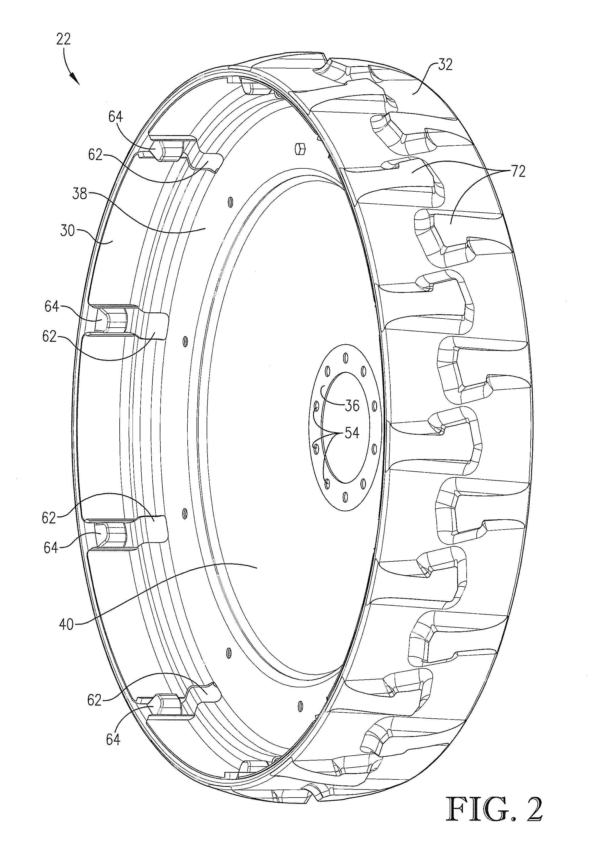 Wheel and tire assembly