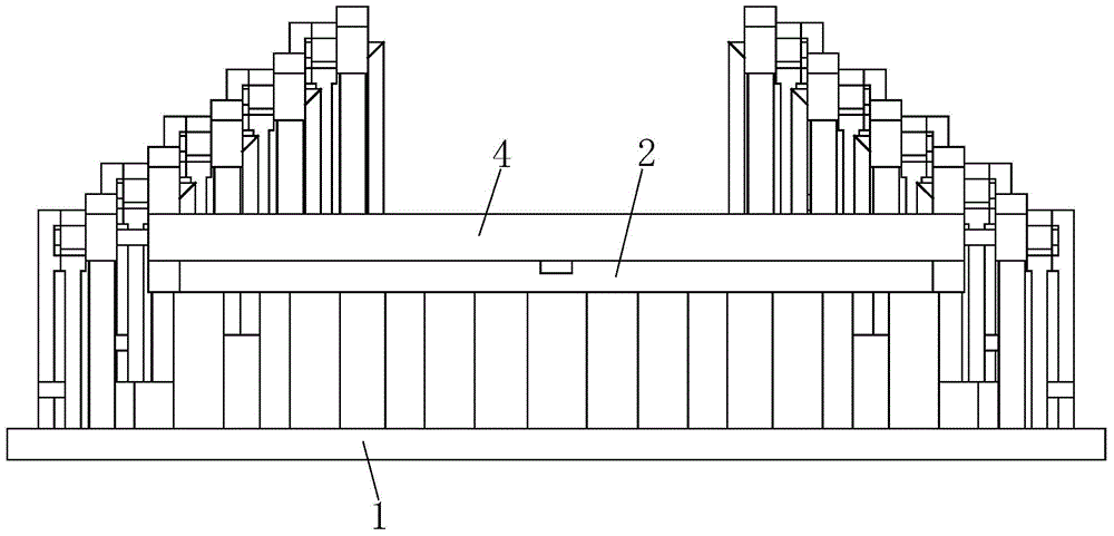 Single-side opening machine tool chip removal guide rail