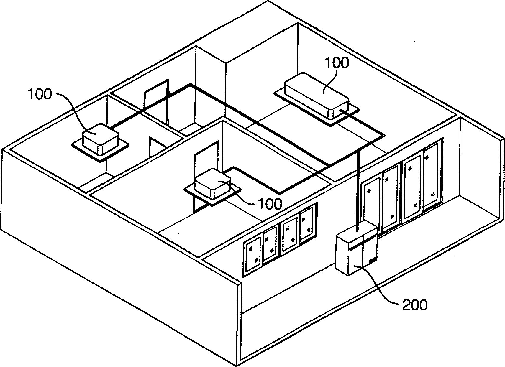 Air conditioning system with plural indoor units and its operation