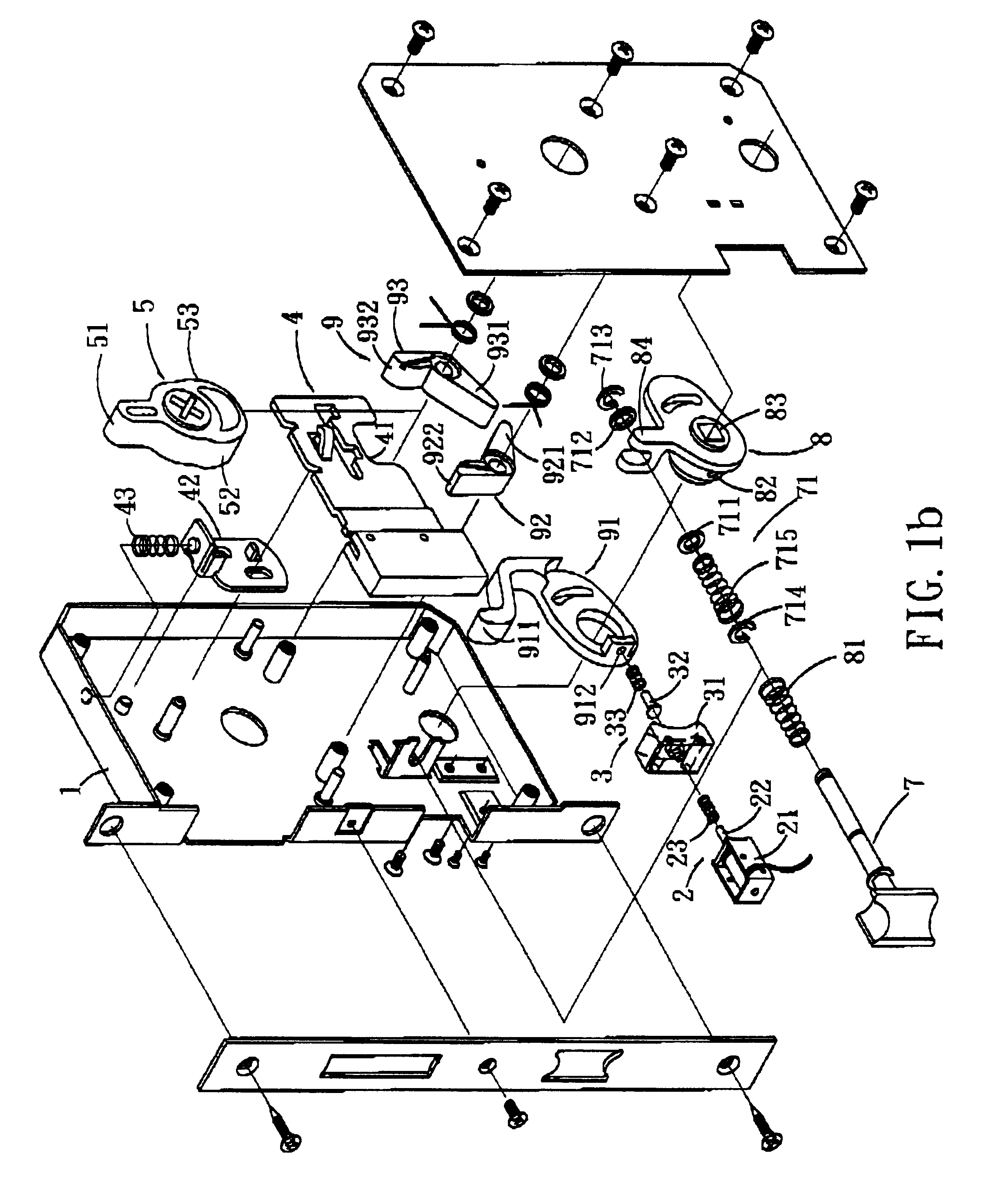 Lock construction having an electrically activated clutch mechanism and a transmission mechanism