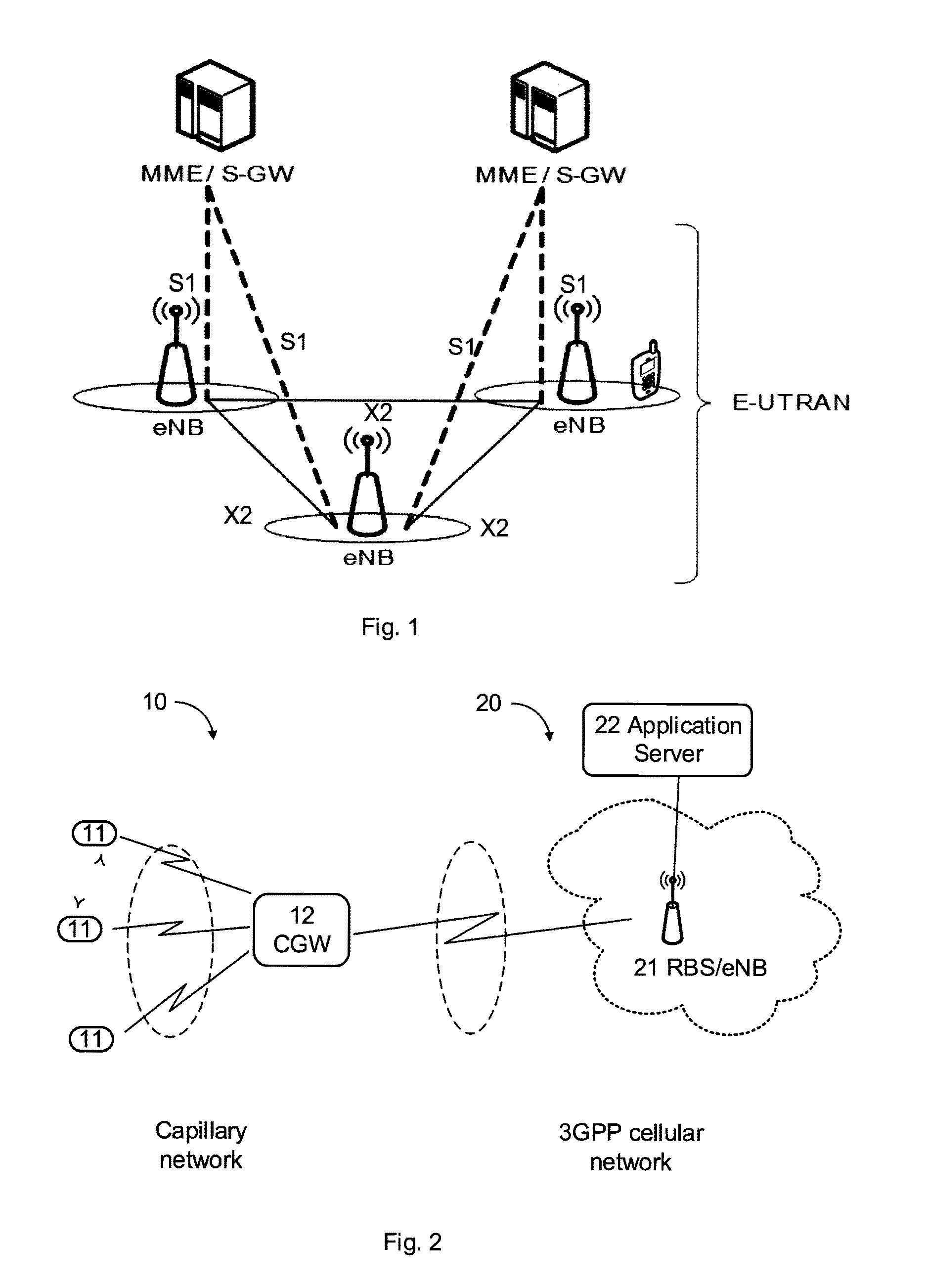 Selection of Capillary Network Gateway to a Cellular Network