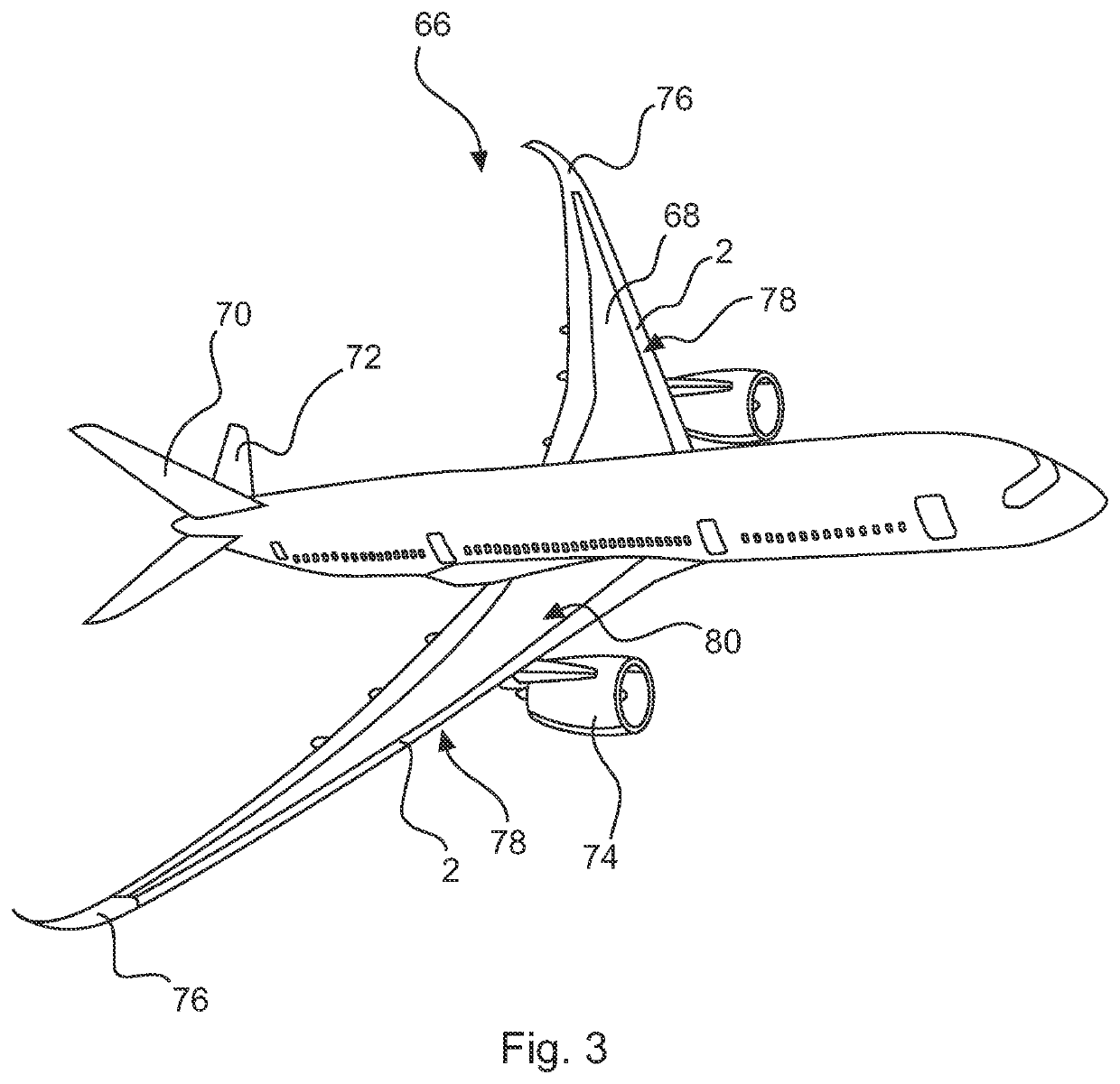 Flow body for an aircraft having a solid trailing-edge component