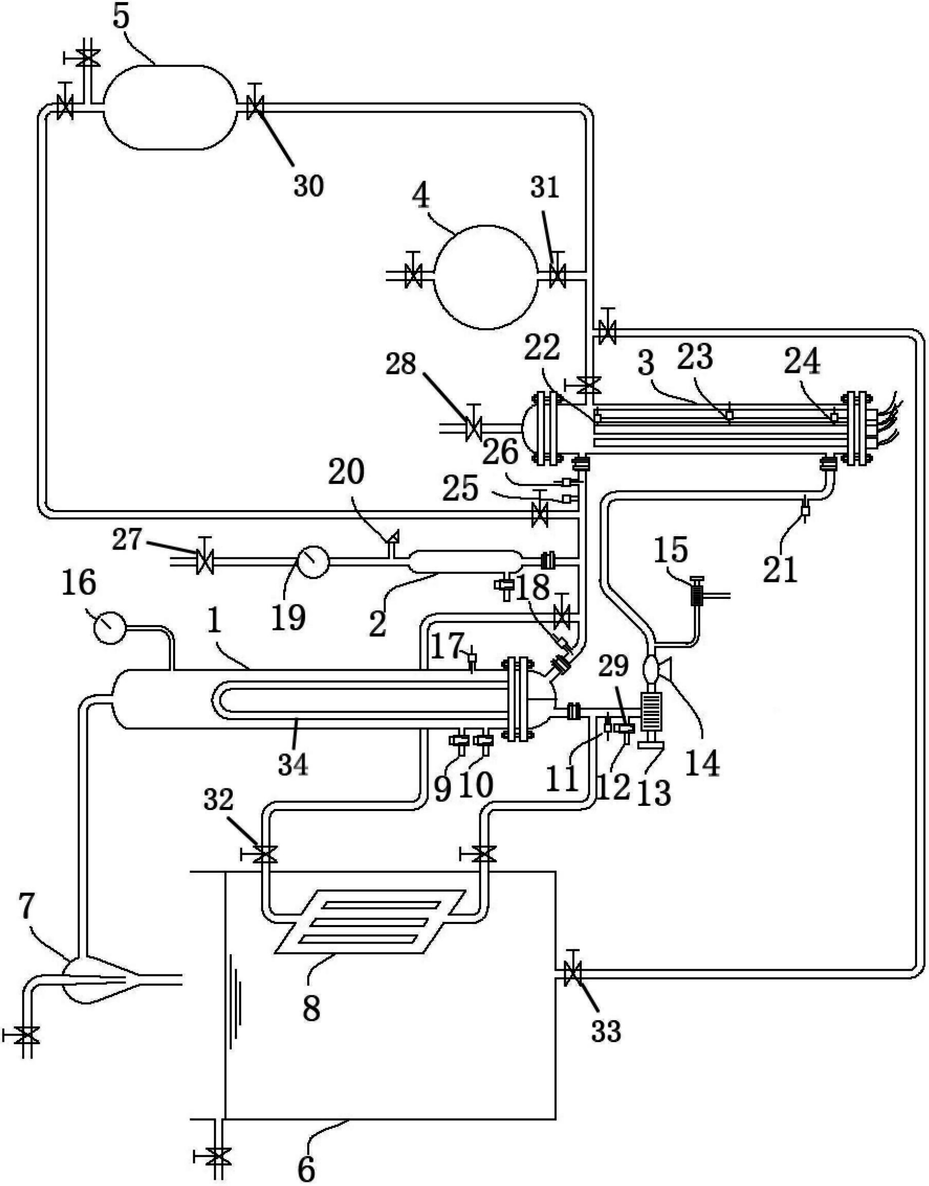 Simulation running apparatus for passive safety master system of pressurized water reactor nuclear island