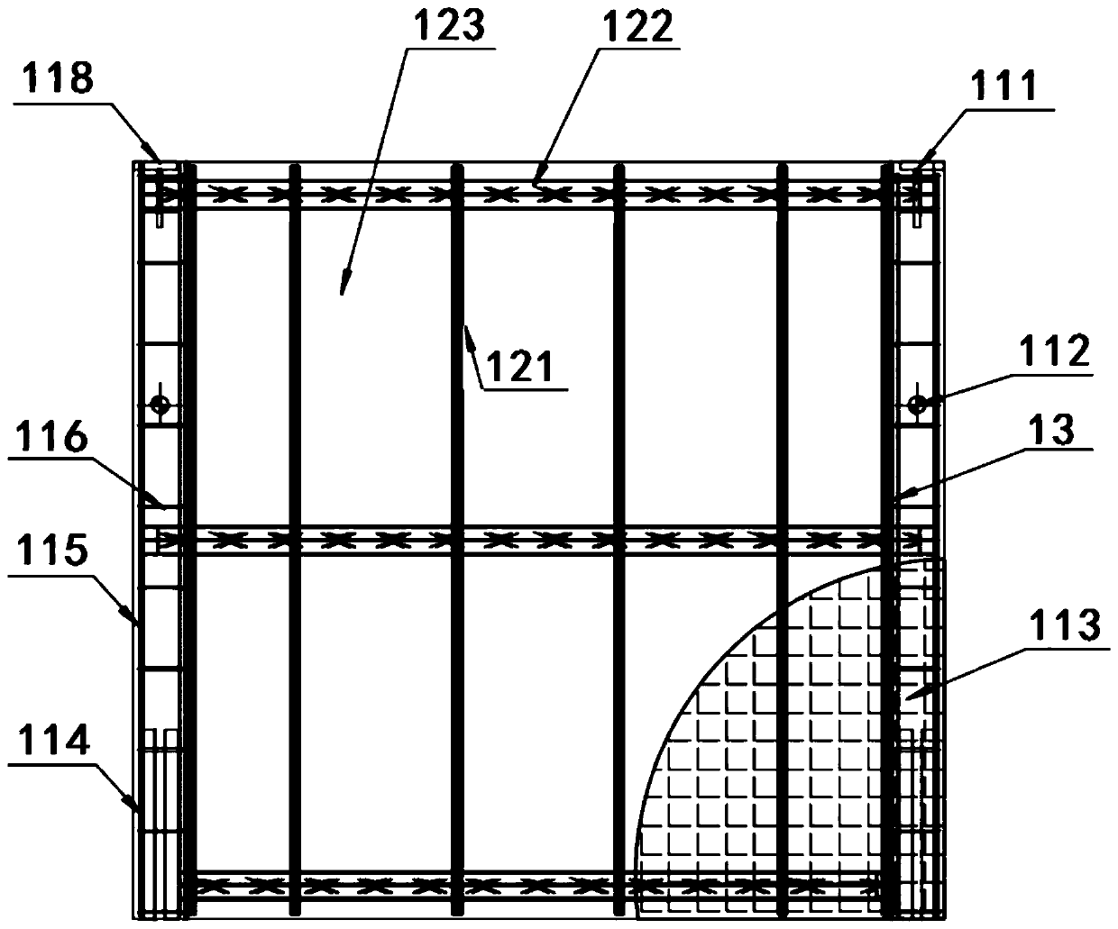 Prefabricated rapidly-assembled enclosing wall structure and construction method