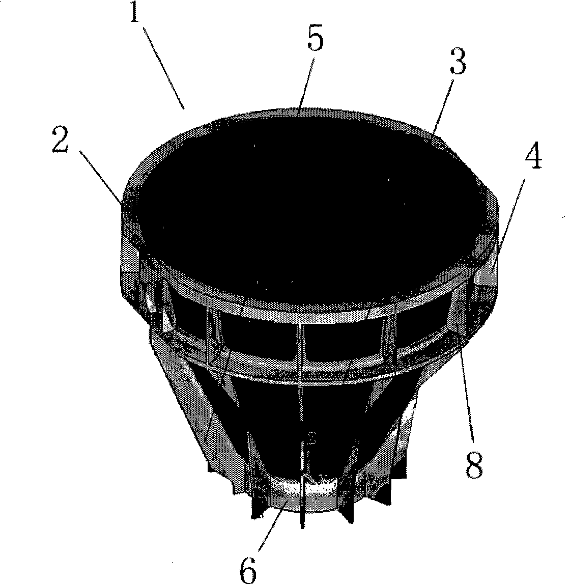Novel structured metallurgy cinder ladle and method of producing the same
