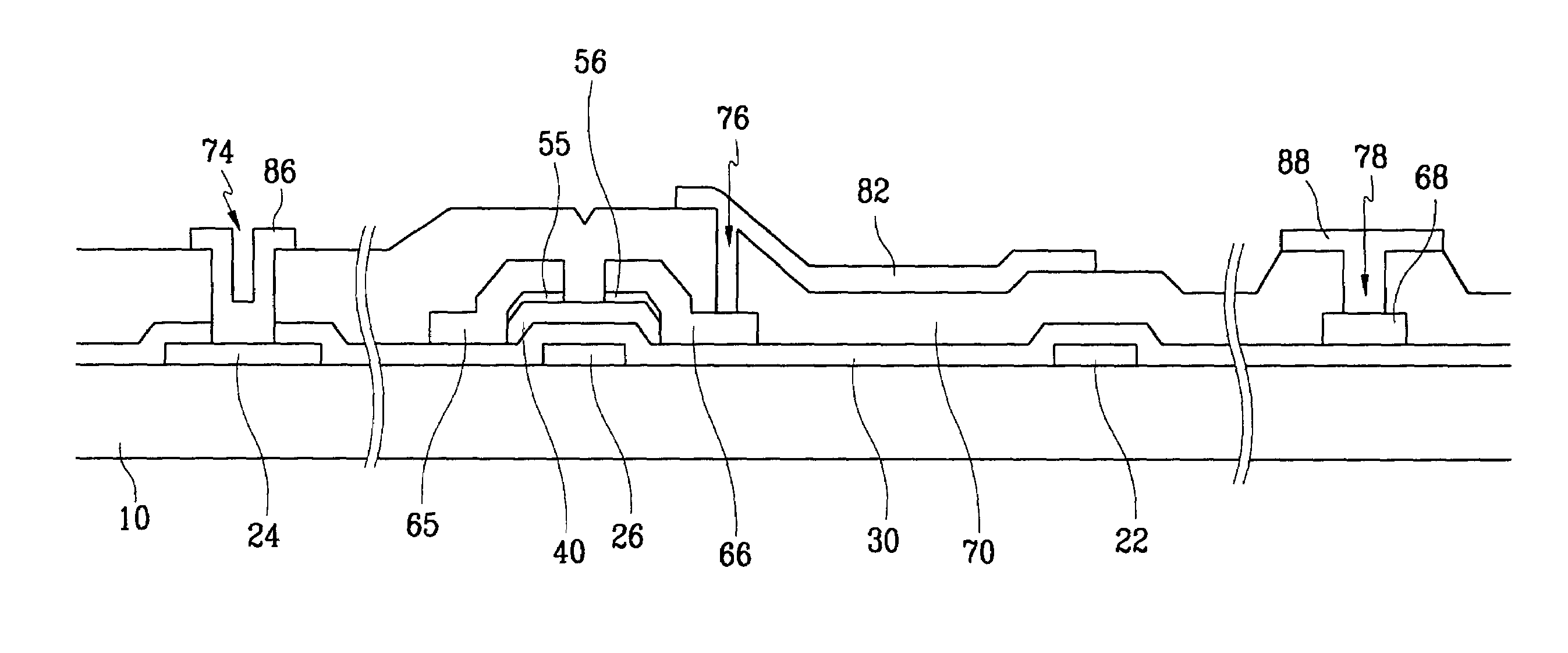 Method for manufacturing contact structures of wirings