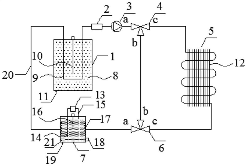 Device and method for measuring performance of energy storage material