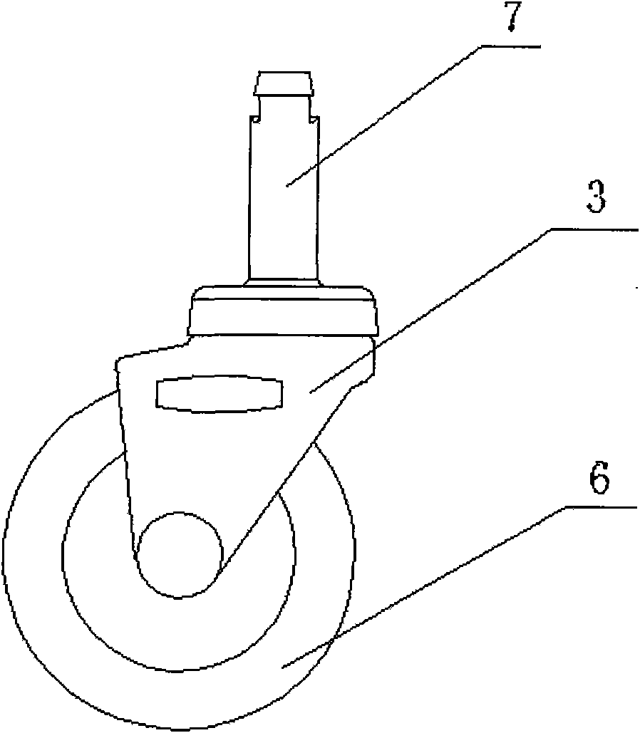 Pluggable universal caster wheel
