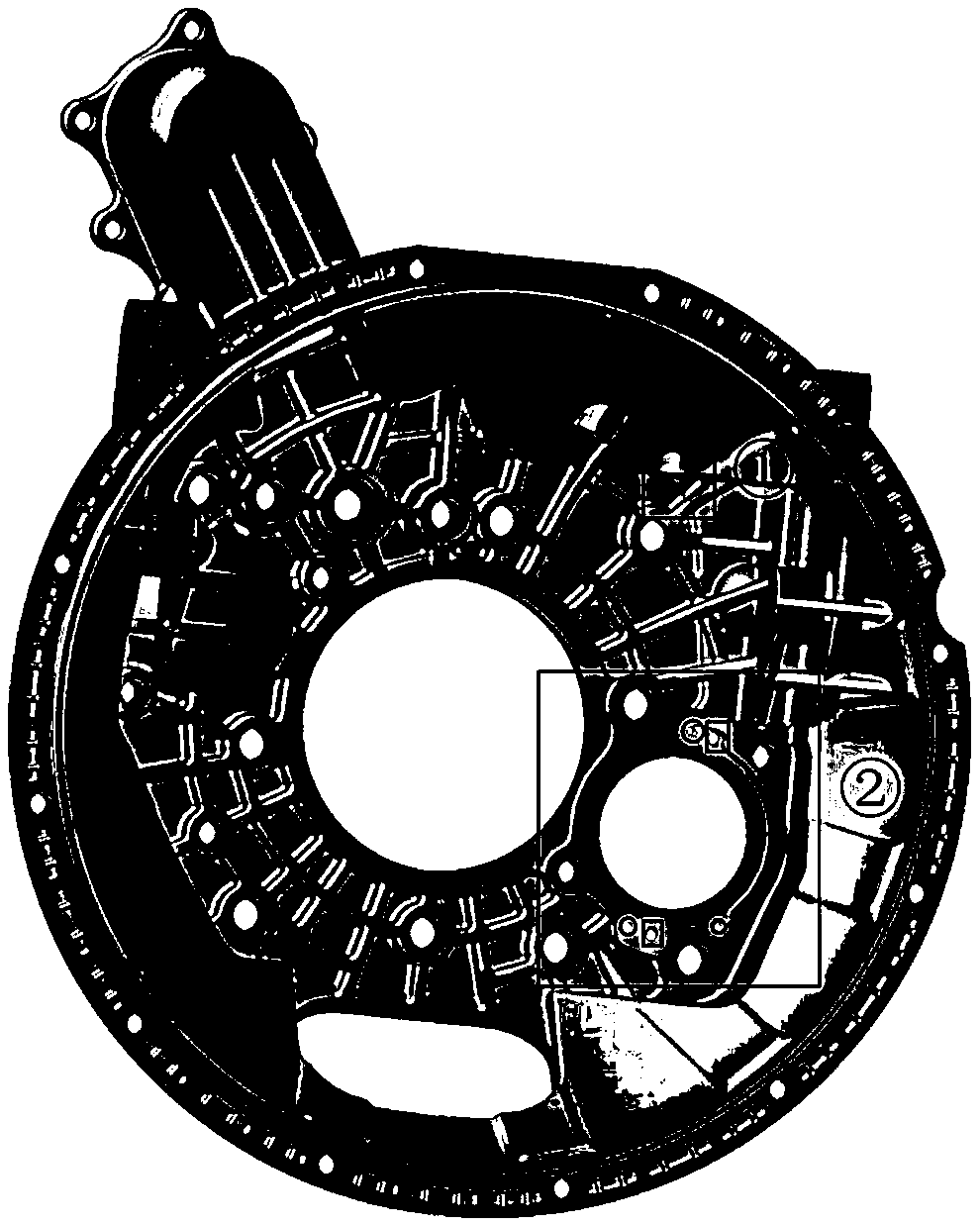 AMT intermediate shaft braking structure