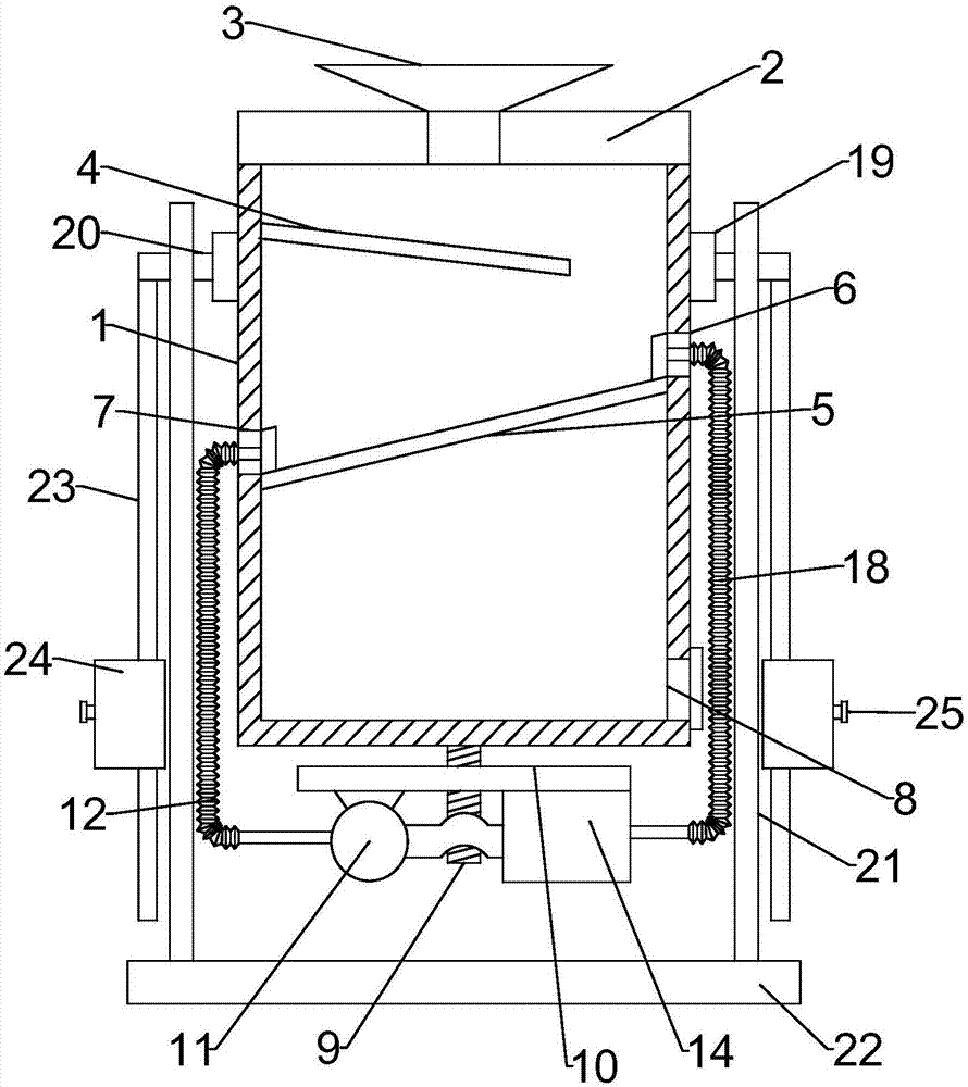 Combined building sand filtering and dust removal device